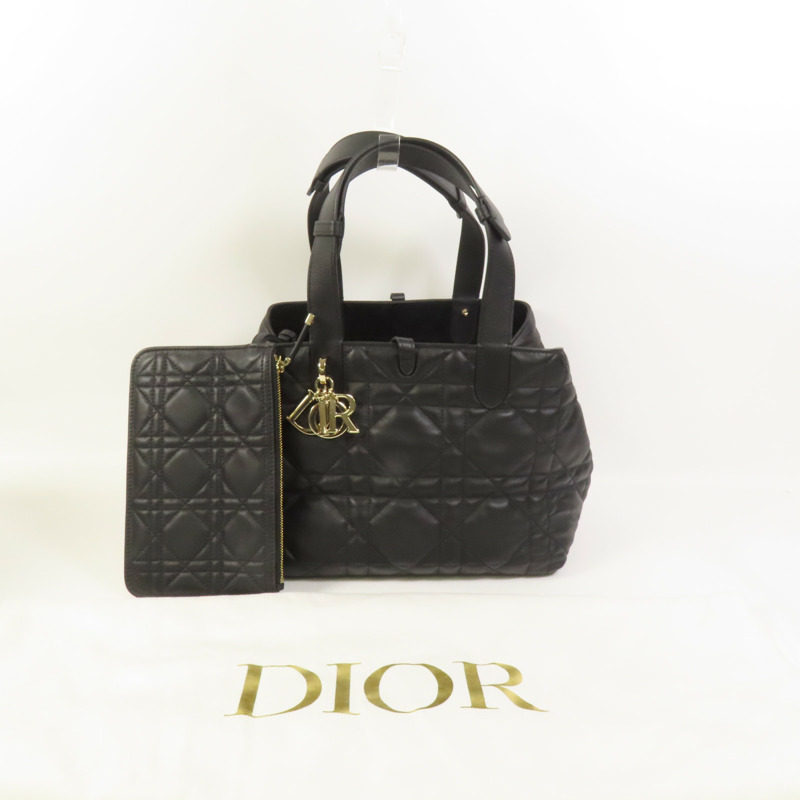 Dior 牛皮皮革Toujours Medium金扣肩背袋-11