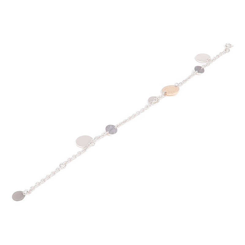 HERMES 18K玫瑰金/925純銀Ex-Libris Bracelet手鏈-8