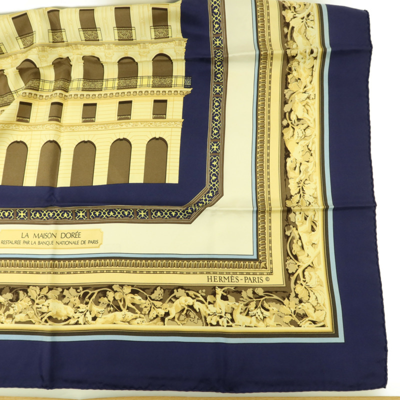 HERMES 絲質Scarf 90X90絲巾-3