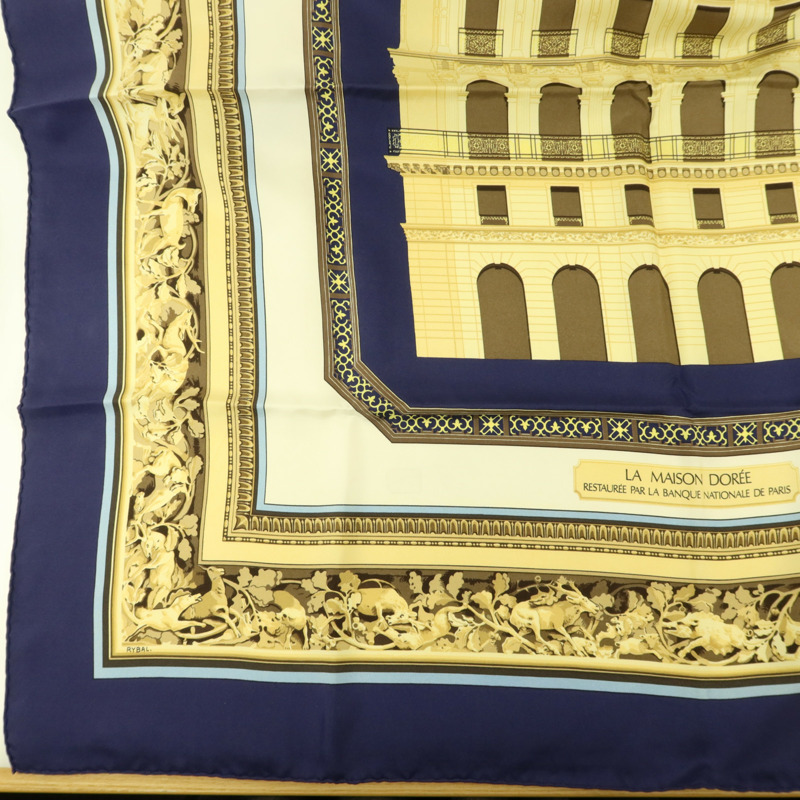 HERMES 絲質Scarf 90X90絲巾-4