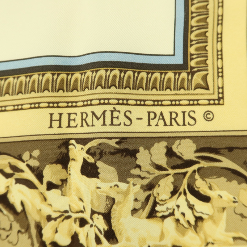HERMES 絲質Scarf 90X90絲巾-6