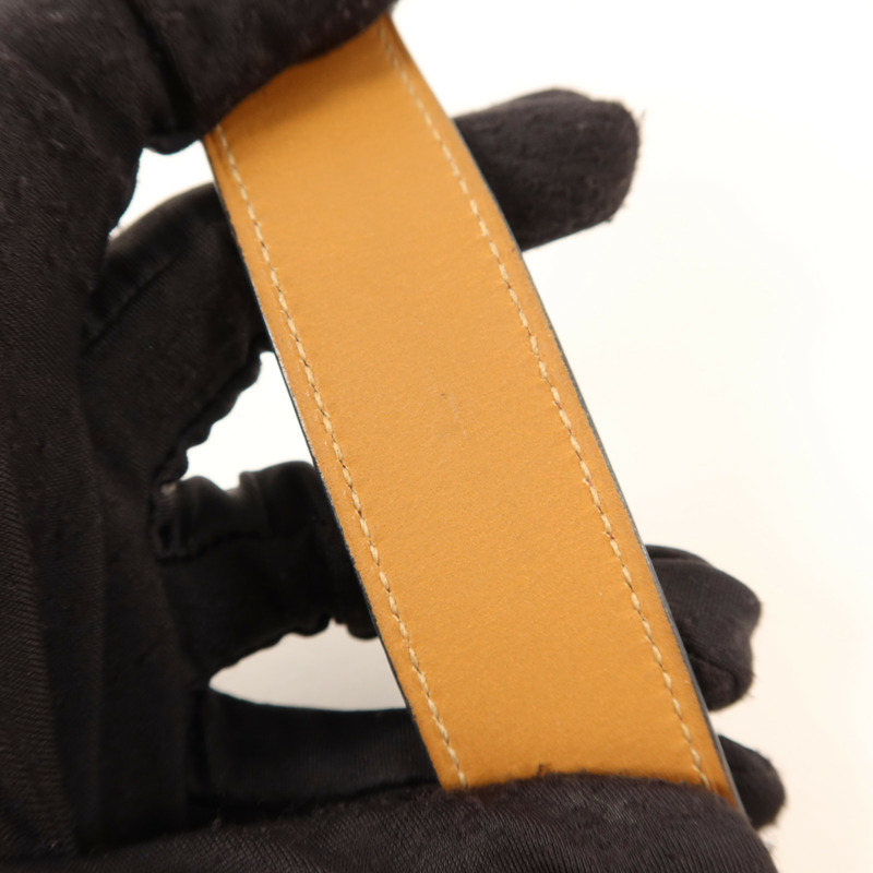 HERMES Tadelakt皮革Cuir Hydra Bracelet金扣手鐲Rouge H-12
