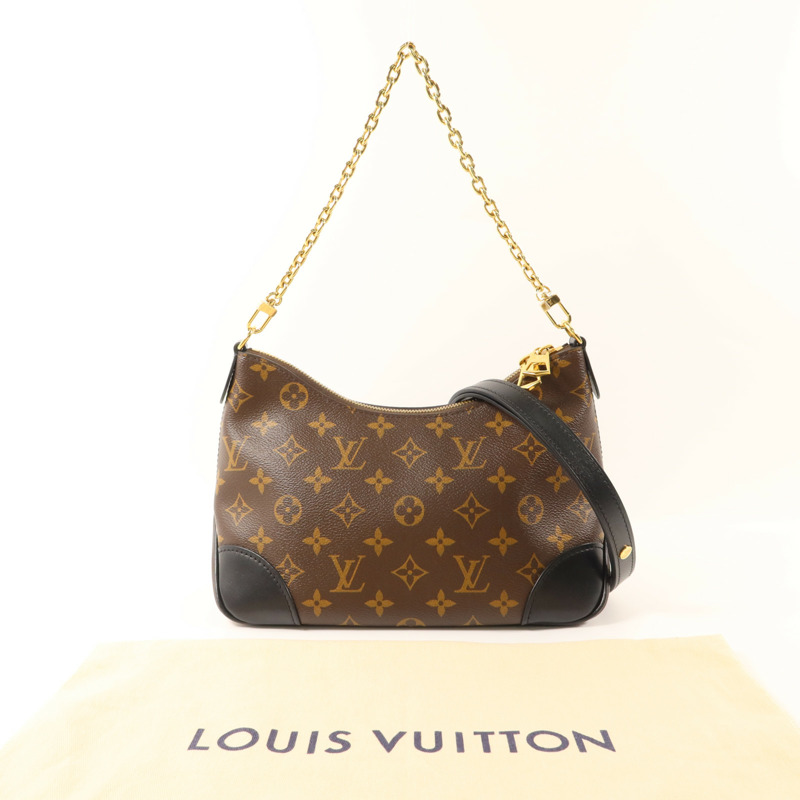 LOUIS VUITTON Monogram Boulogne PM金扣手挽肩背兩用袋-15