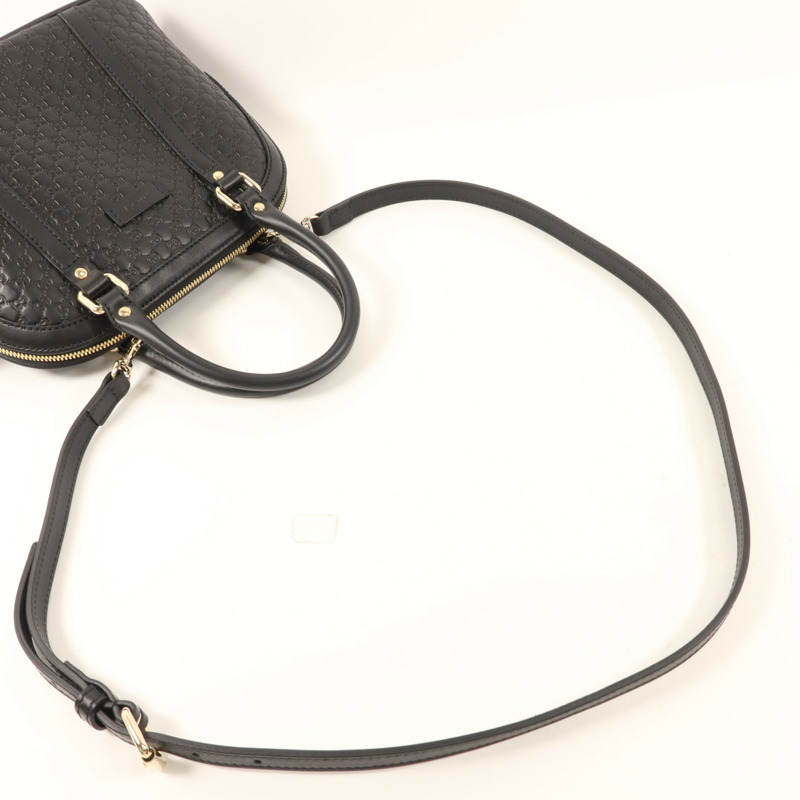 GUCCI 牛皮皮革2 Way Shoulder Bag金扣手挽肩背兩用袋-4