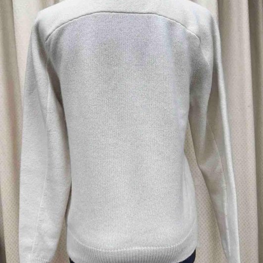 Chloe素雅絕美的麥芽色100%cashmere毛衣-2