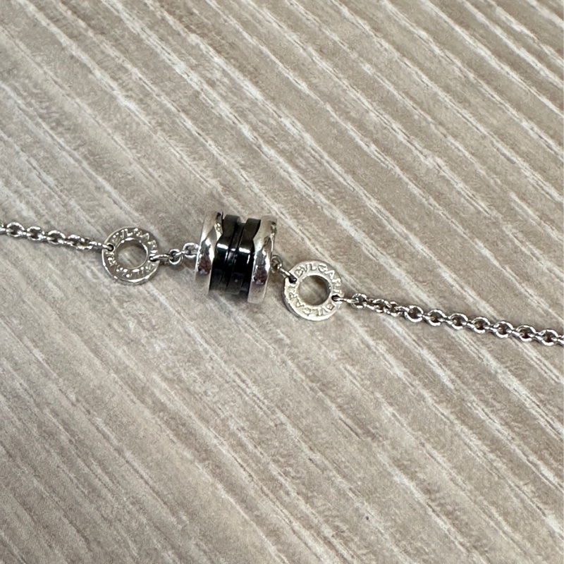 Bvlgari 925純銀黑陶瓷B zero 1手鍊-1