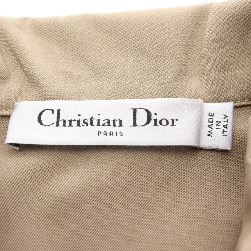 Christian Dior 34號洋裝，短袖，棉質，米色，二手女裝-2