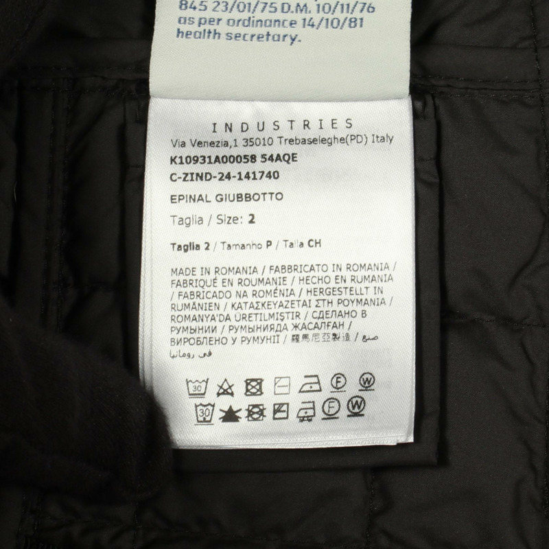 MONCLER EPINAL 羽絨外套 #2 短款聚酯黑色二手女款-4