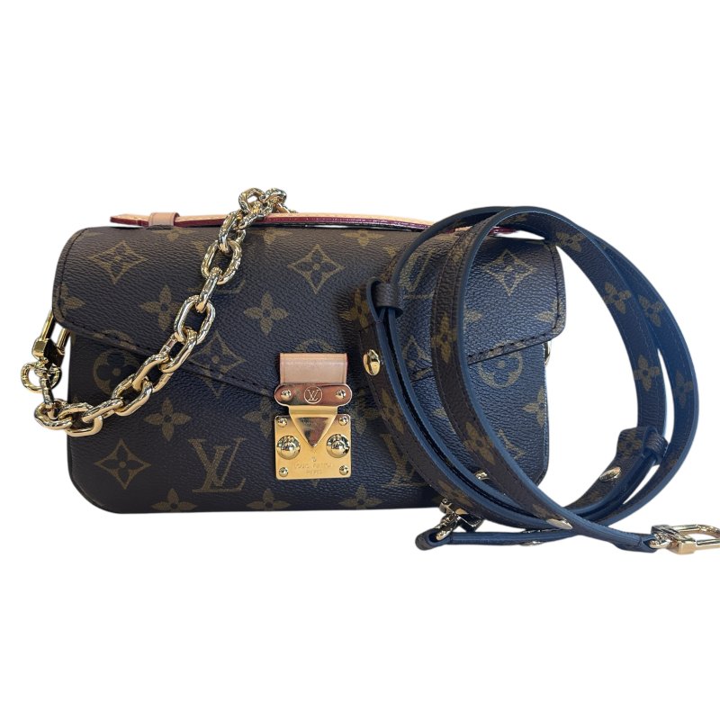 LV字紋橫版小郵差二用包-0