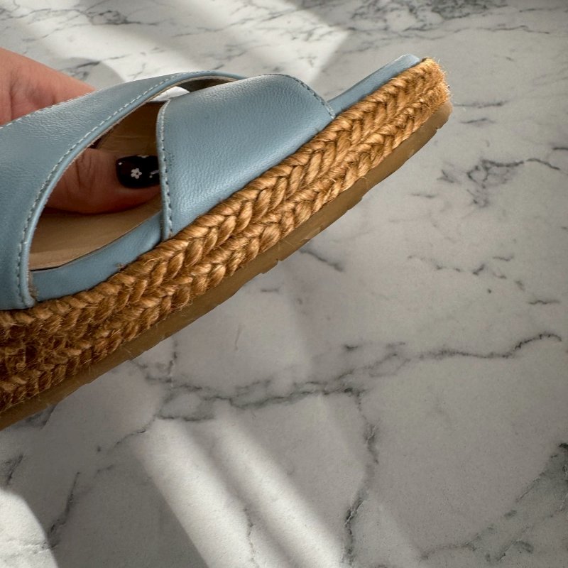 💝超好看 JIMMY CHOO 寶寶藍緞帶厚底涼鞋-6