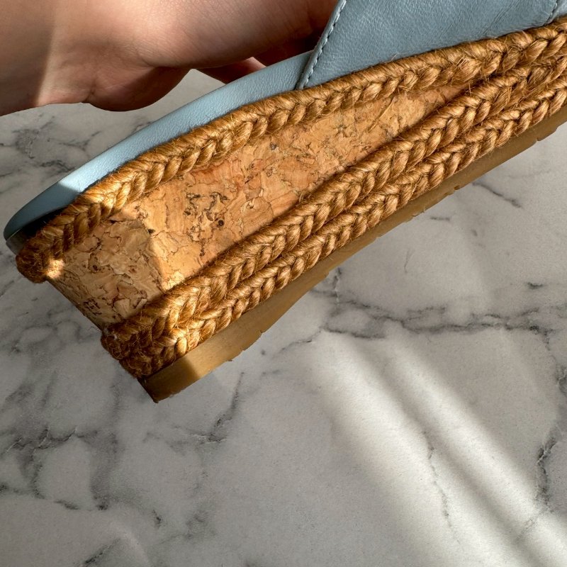 💝超好看 JIMMY CHOO 寶寶藍緞帶厚底涼鞋-7