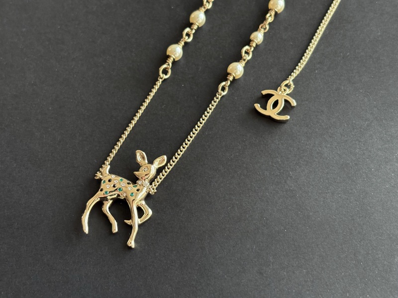 年度禮 ❤️ 香奈兒 Chanel VIP VIC 小鹿項鏈 毛衣鏈（正反兩面都可配戴，三種長度）-0