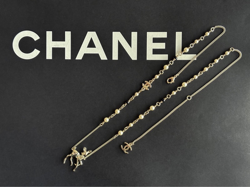 年度禮 ❤️ 香奈兒 Chanel VIP VIC 小鹿項鏈 毛衣鏈（正反兩面都可配戴，三種長度）-12