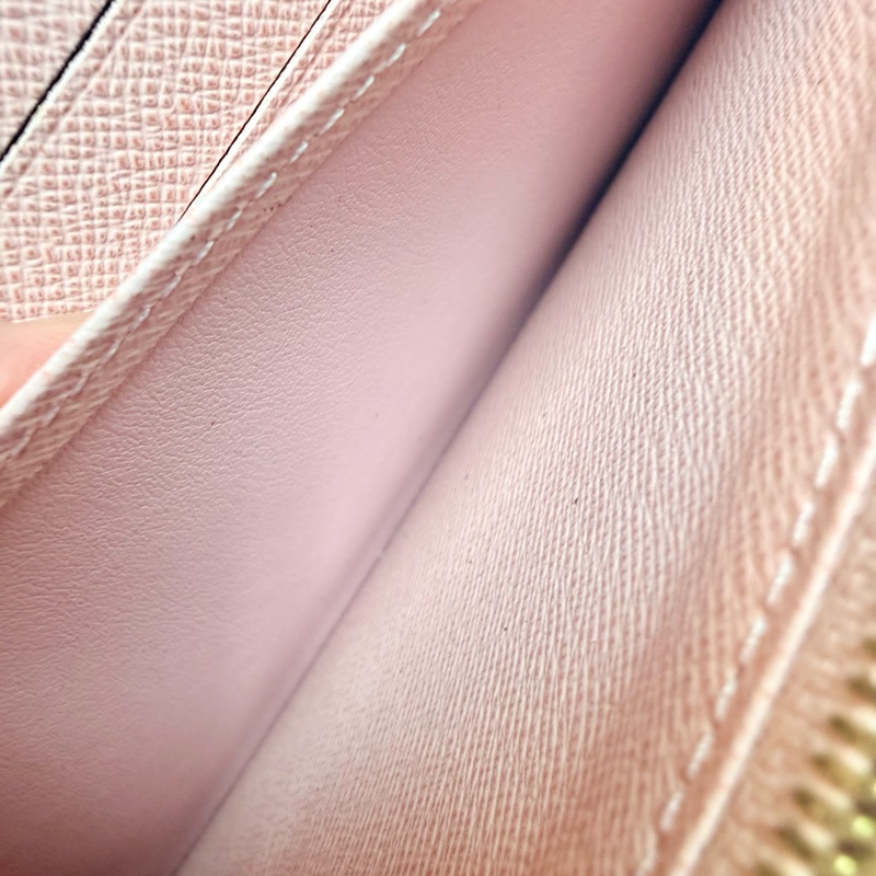 ✔️LV Louis Vuitton 路易威登 Monogram M62235 Sarah 金釦長夾/櫻花粉-17