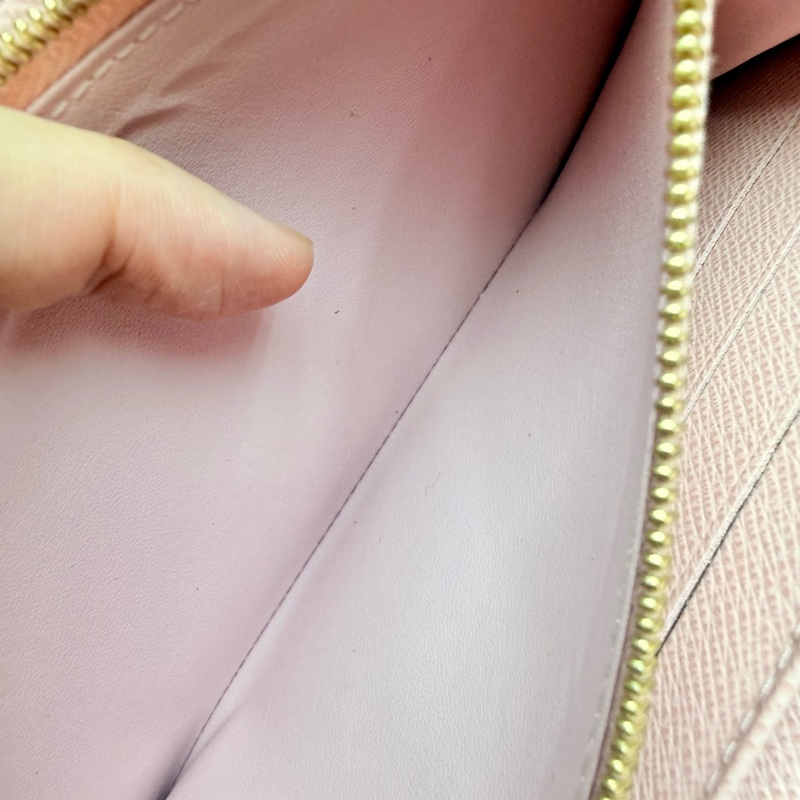 ✔️LV Louis Vuitton 路易威登 Monogram M62235 Sarah 金釦長夾/櫻花粉-43
