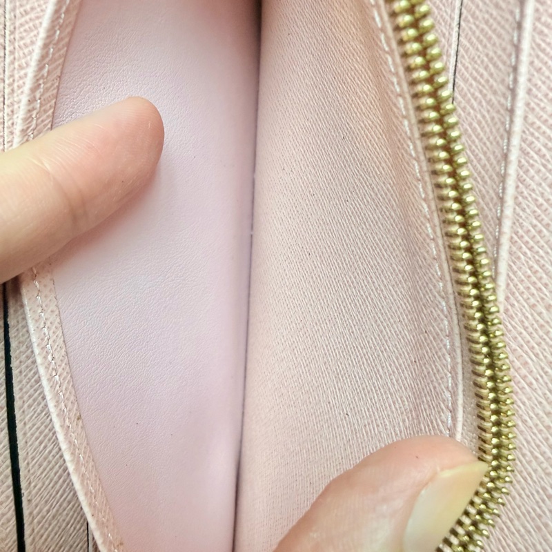 ✔️LV Louis Vuitton 路易威登 Monogram M62235 Sarah 金釦長夾/櫻花粉-44