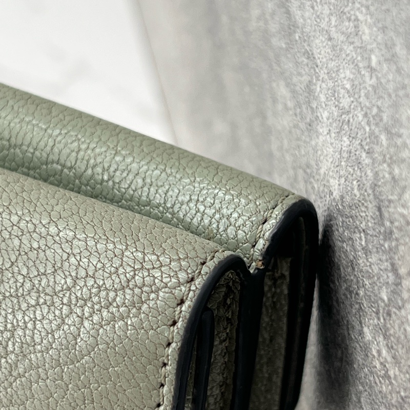 💗香緹國際精品💗 825 Chloe 淺綠短夾 #盒裝完整-2