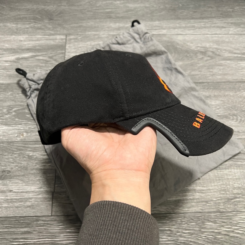 巴黎世家 火焰棒球帽 L碼-5