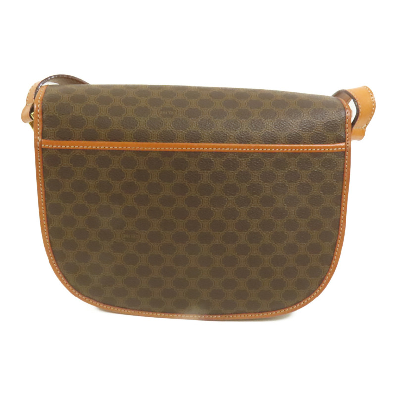 CELINE 塗層帆布Vintage Shoulder Bag金扣肩背袋-1