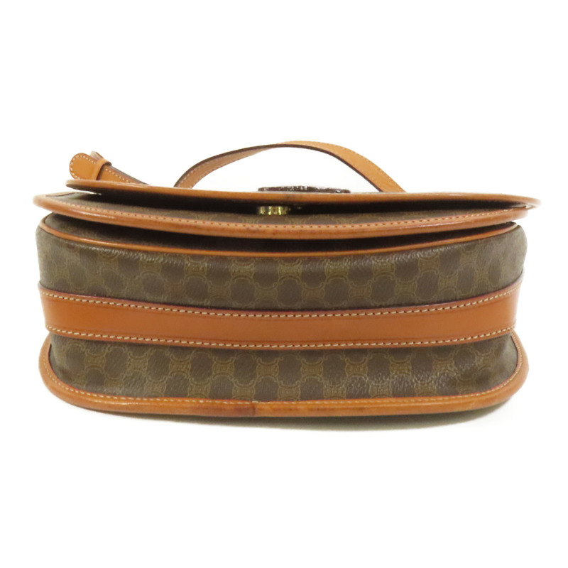 CELINE 塗層帆布Vintage Shoulder Bag金扣肩背袋-3