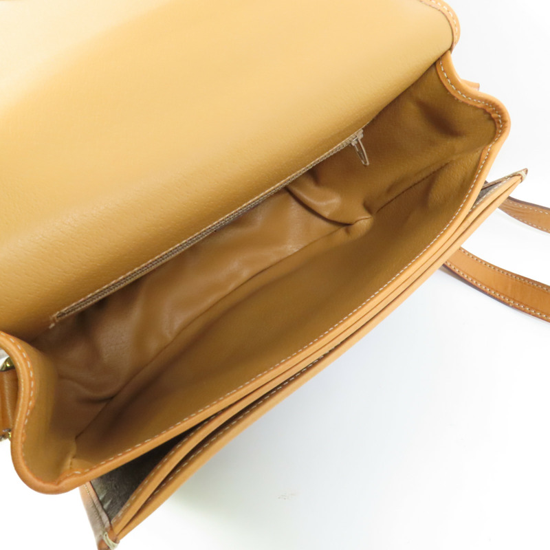 CELINE 塗層帆布Vintage Shoulder Bag金扣肩背袋-7