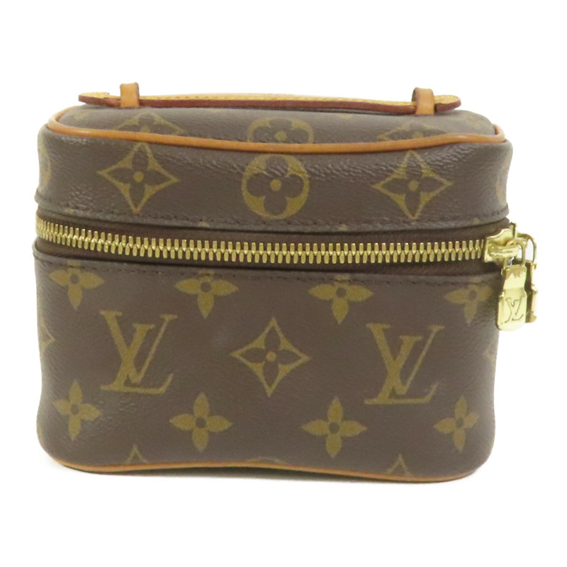 LOUIS VUITTON Monogram Nice Nano金扣化妝袋-0
