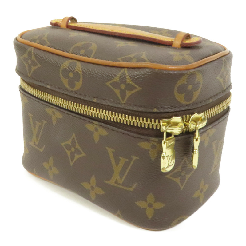 LOUIS VUITTON Monogram Nice Nano金扣化妝袋-2