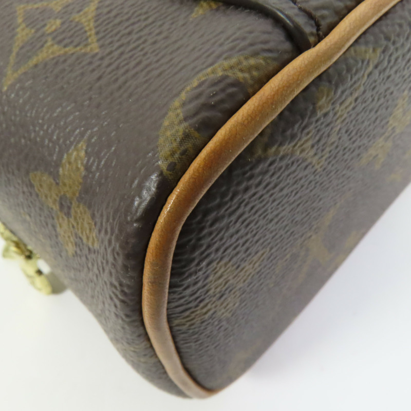 LOUIS VUITTON Monogram Nice Nano金扣化妝袋-10