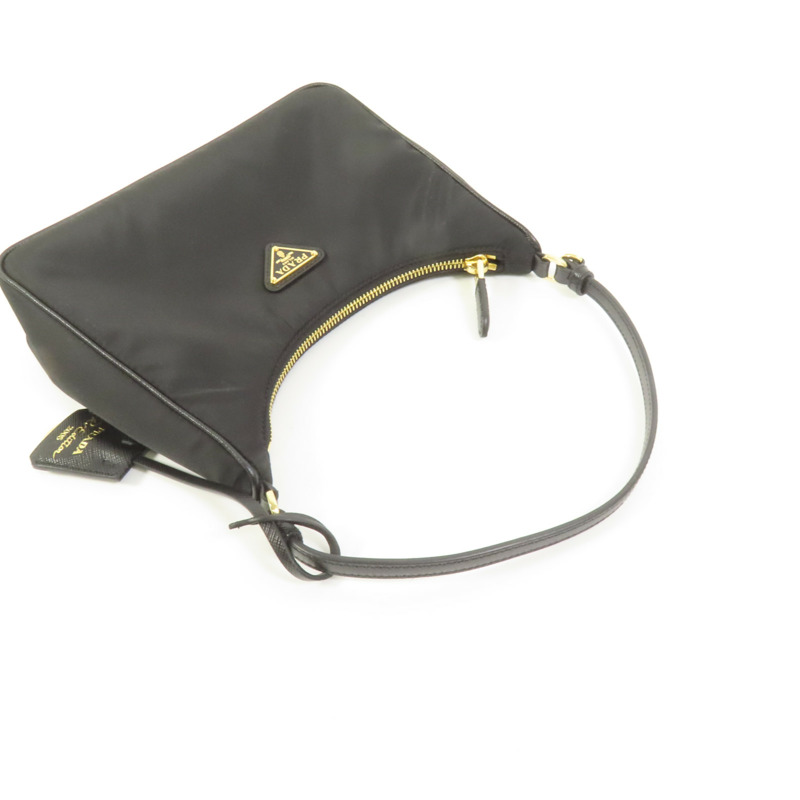 PRADA 尼龍Re-Edition 2005金扣手挽袋-4