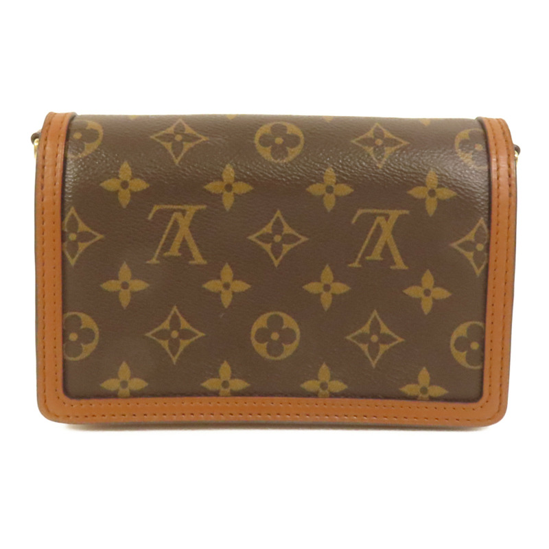 LOUIS VUITTON Monogram Reverse Mini Dauphine金扣肩背袋-1