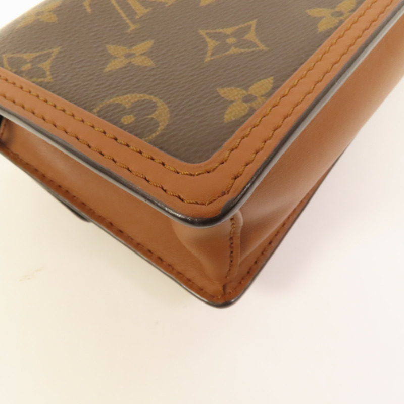 LOUIS VUITTON Monogram Reverse Mini Dauphine金扣肩背袋-9