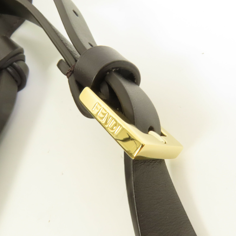 FENDI 帆布Shoulder Bag金扣肩背袋-6