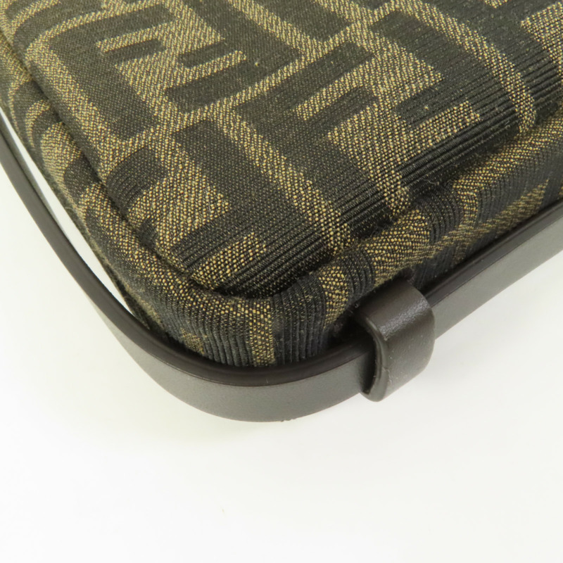 FENDI 帆布Shoulder Bag金扣肩背袋-11