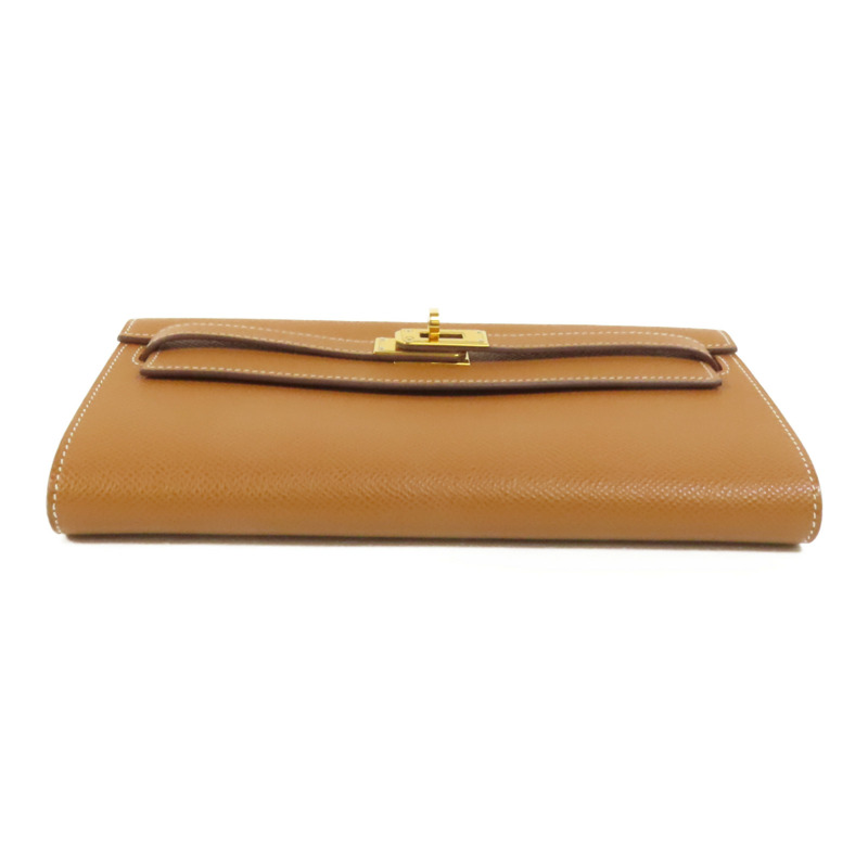 HERMES Epsom皮革Kelly To Go金扣肩背袋Gold-3