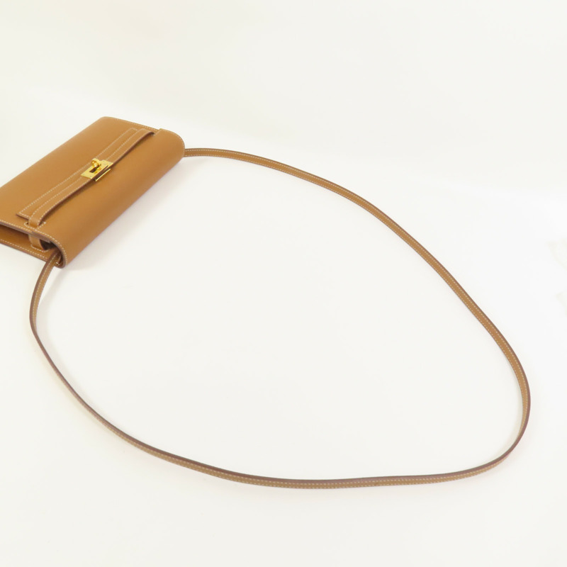 HERMES Epsom皮革Kelly To Go金扣肩背袋Gold-4