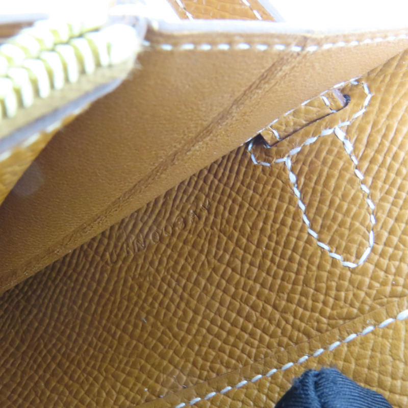 HERMES Epsom皮革Kelly To Go金扣肩背袋Gold-9