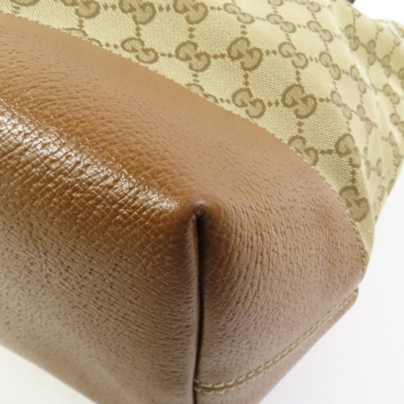 GUCCI 帆布2 Way Bag金扣手挽肩背兩用袋-11