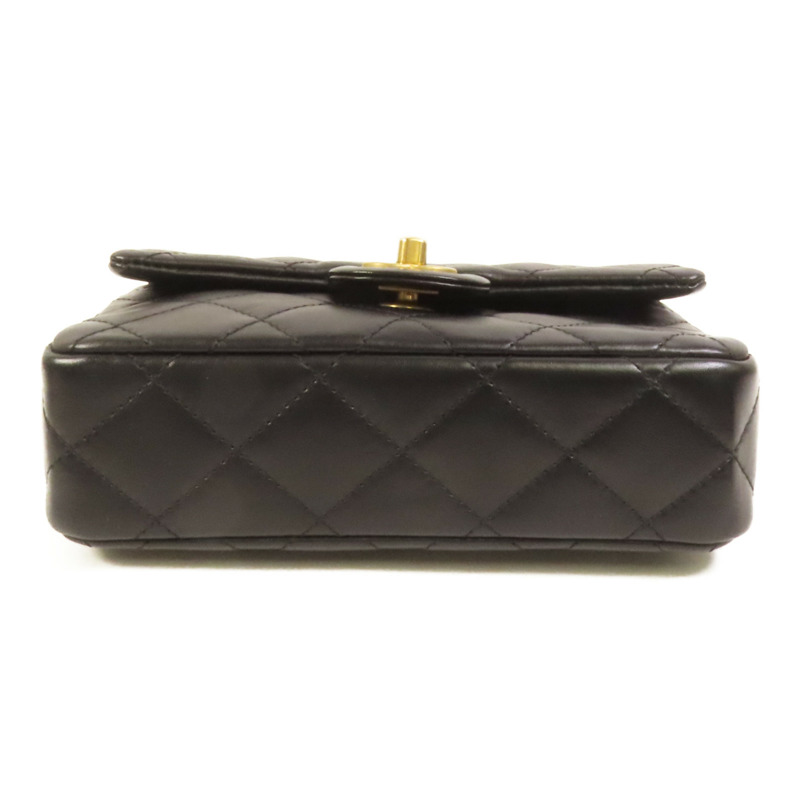 CHANEL 牛皮皮革Top Handle金扣手挽肩背兩用袋-3