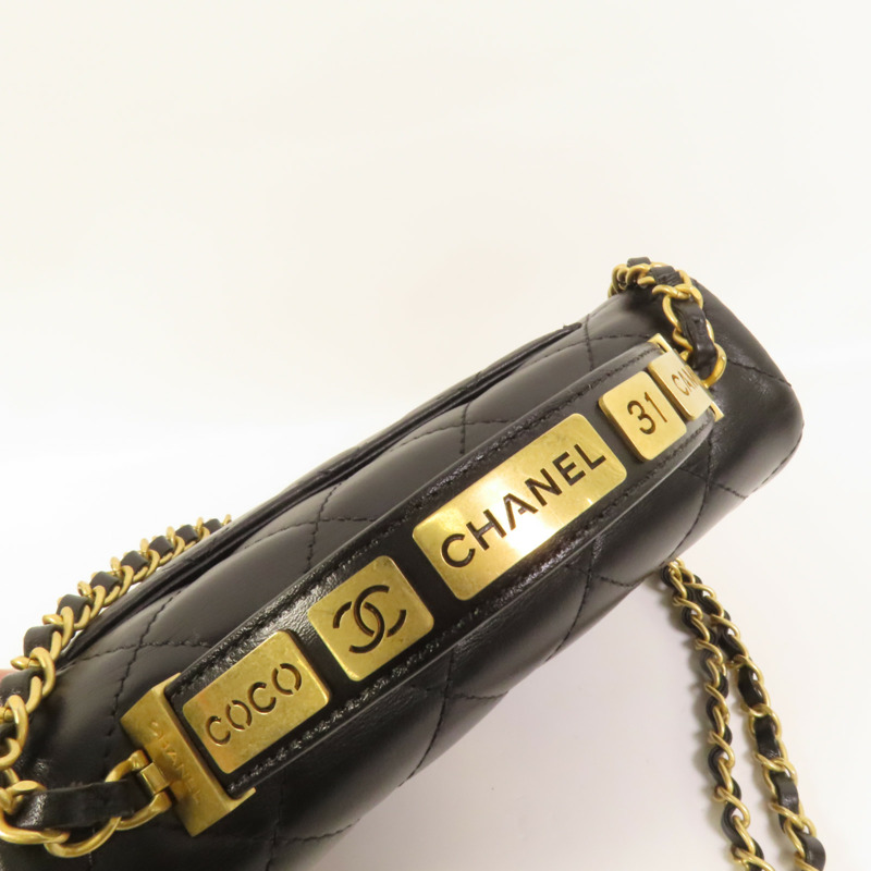 CHANEL 牛皮皮革Top Handle金扣手挽肩背兩用袋-5