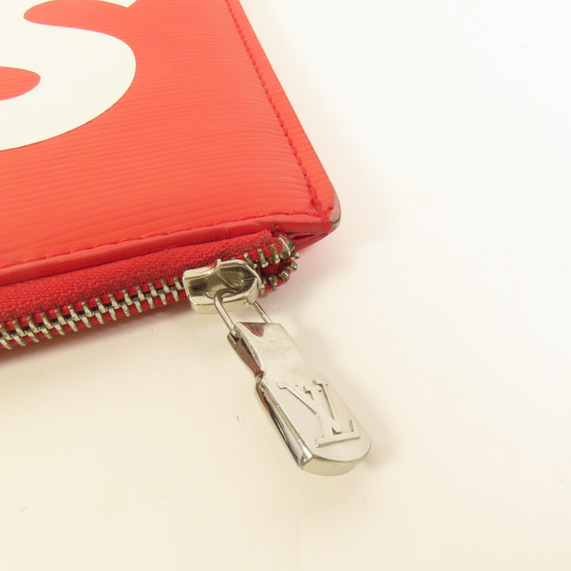 LOUIS VUITTON Epi Supreme Pochette Jules GM銀扣手拿包-7