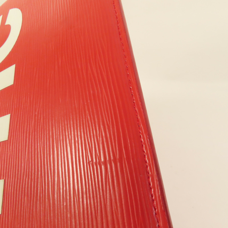 LOUIS VUITTON Epi Supreme Pochette Jules GM銀扣手拿包-16