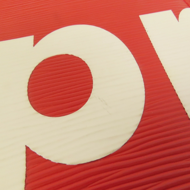 LOUIS VUITTON Epi Supreme Pochette Jules GM銀扣手拿包-17