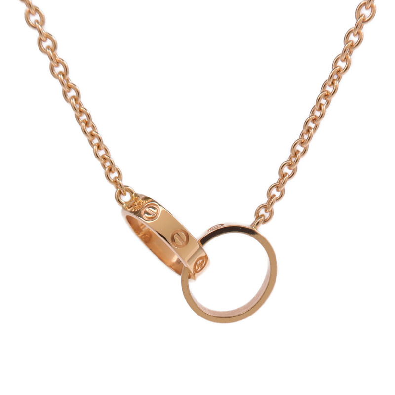 CARTIER 18K玫瑰金Love Necklace項鍊-2