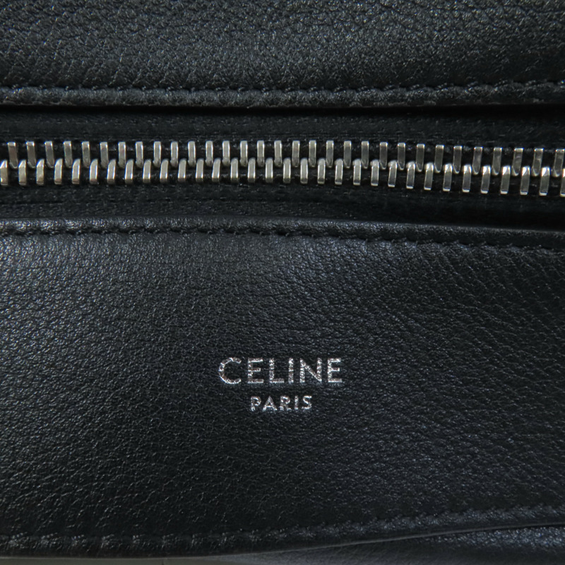 CELINE 牛皮皮革Romy銀扣手挽肩背兩用袋-7