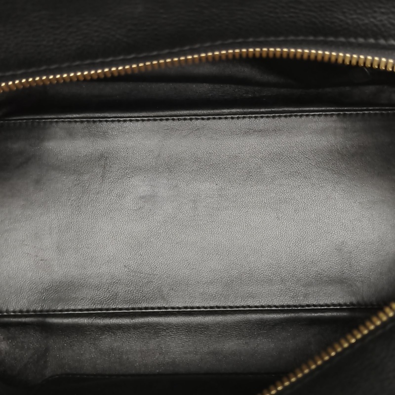 LOEWE Amazona29Bag黑白牛皮金扣手提包-5