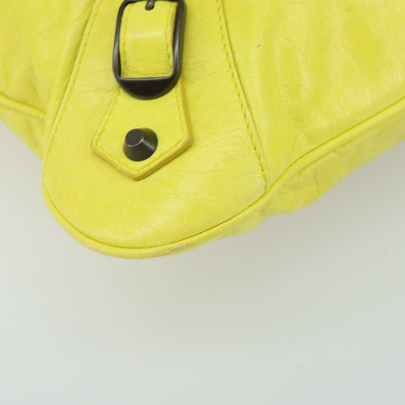 【日本直送】BALENCIAGA The Messenger 單肩包，黃色皮革，貨號 177289，正品號 170768V-15