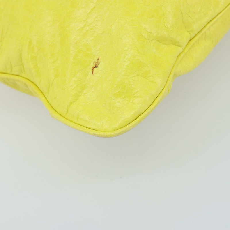 【日本直送】BALENCIAGA The Messenger 單肩包，黃色皮革，貨號 177289，正品號 170768V-17