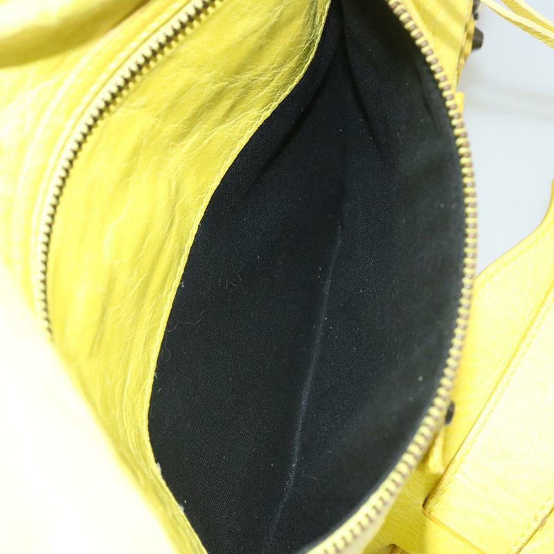 【日本直送】BALENCIAGA The Messenger 單肩包，黃色皮革，貨號 177289，正品號 170768V-25