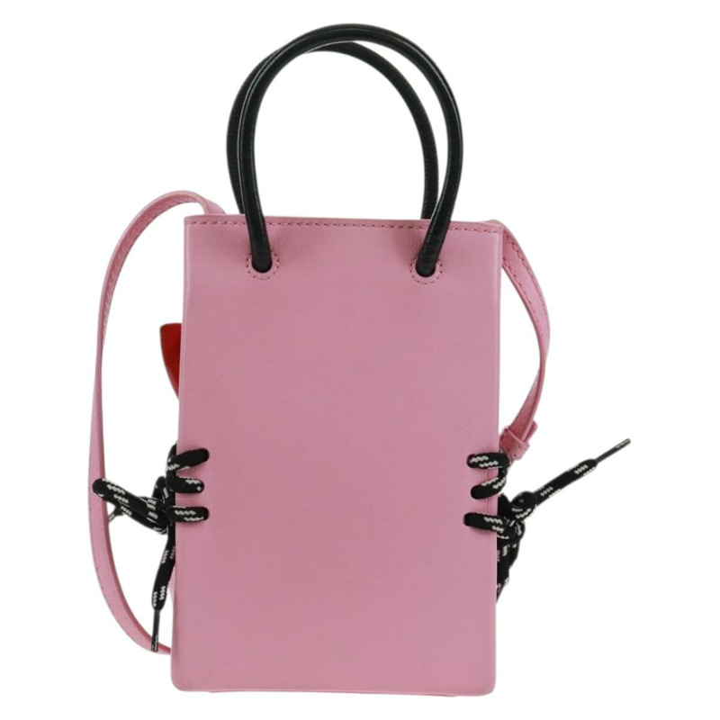 【日本直送】BALENCIAGA 2020春夏 Hello Kitty 手提包 小牛皮 兩用 粉紅色 619043 正品 170731SM-1