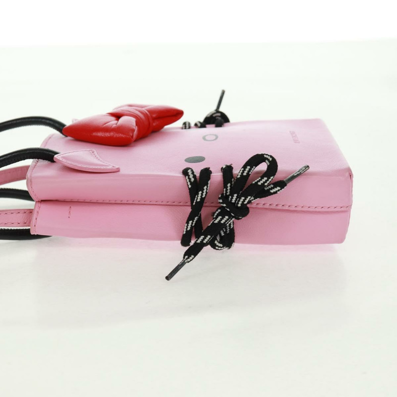 【日本直送】BALENCIAGA 2020春夏 Hello Kitty 手提包 小牛皮 兩用 粉紅色 619043 正品 170731SM-2